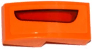 Slope, Curved 2 x 1 x 2/3 with Red Taillight Pattern Model Left Side (Sticker) - Set 75912