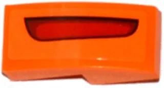 Slope, Curved 2 x 1 x 2/3 with Red Taillight Pattern Model Right Side (Sticker) - Set 75912