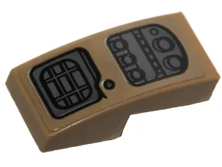 Slope, Curved 2 x 1 x 2/3 with SW Pao Backpack Pattern (Sticker) - Set 75156