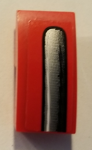 Slope, Curved 2 x 1 x 2/3 with Silver and Black Bumper Pattern Model Right Side (Sticker) - Set 75894