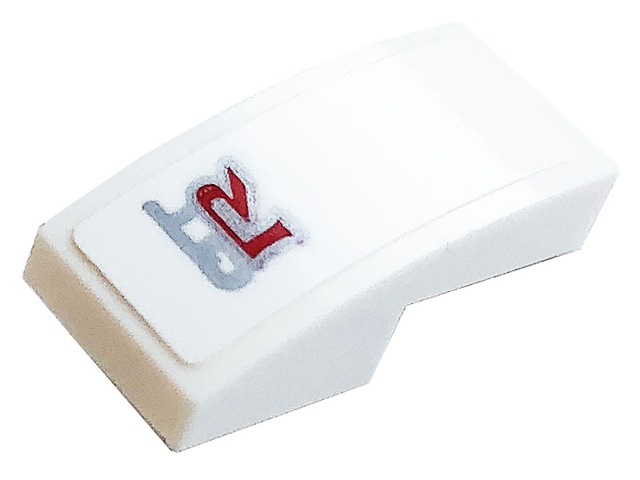 Slope, Curved 2 x 1 x 2/3 with 'GTR' Pattern (Sticker) - Set 76896