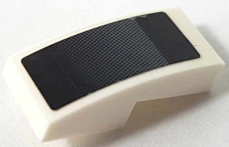 Slope, Curved 2 x 1 x 2/3 with Dark Bluish Gray Gradient on Black Background Pattern (Sticker) - Set 75872