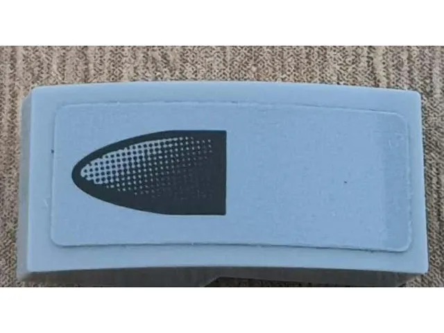 Slope, Curved 2 x 1 x 2/3 with Black Air Intake Pattern Model Right Side (Sticker) - Set 76906
