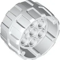 Wheel Hard Plastic, Treaded with 7 Pin Holes and Inner Ring (37mm D. x 22mm)