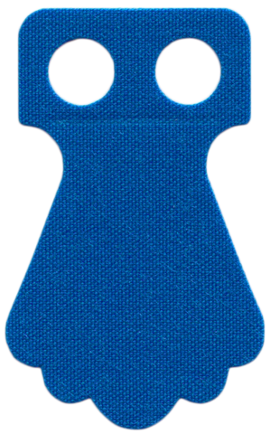 Minifigure Parrot Tail Cloth with 5 Lobes - Traditional Starched Fabric