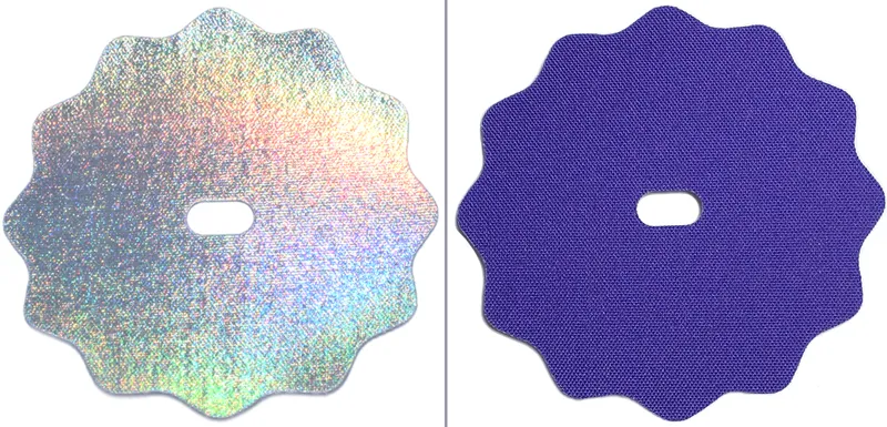 Mini Doll, Skirt Cloth, Traditional Starched Fabric with Iridescent and Dark Purple Sides