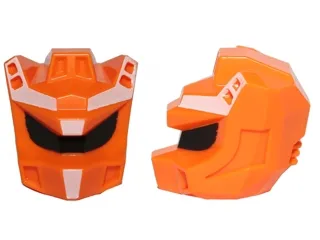 Minifigure, Head, Modified Galaxy Squad Robot with Black Visor and White Forehead Pattern