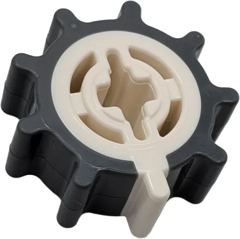 Technic, Gear Ratchet 9 Tooth with Molded Dark Bluish Gray Outer Section Pattern
