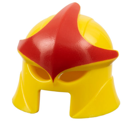 Minifigure, Headgear Helmet with Eye Holes and Open Mouth with Red Star Pattern
