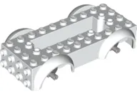 Vehicle, Base 5 x 10 x 2 1/2 with Mudguards and 2 x 6 Recessed Center with 3 Holes with Light Bluish Gray Wheels Holders Attached