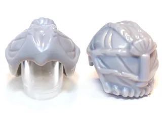 Minifigure, Hair Small Braids and Fan Shaped Ponytail