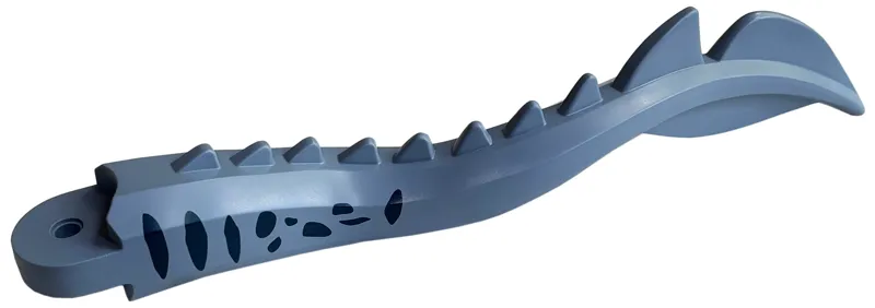 Dinosaur Tail Mosasaurus with Hole for Pin, Dark Blue Spots Pattern