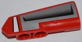 Technic, Panel Fairing #21 Very Small Smooth, Side B with White Line and Air Intake Pattern (Sticker) - Set 42011