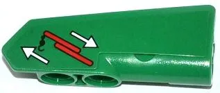 Technic, Panel Fairing #21 Very Small Smooth, Side B with Crane Hook Operating Instructions Pattern (Sticker) - Set 42008