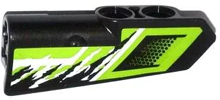 Technic, Panel Fairing #21 Very Small Smooth, Side B with Air Intake and Black and White Splatters Pattern (Sticker) - Set 42021