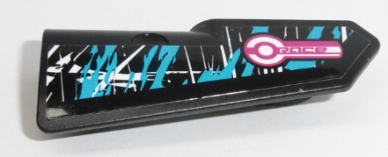 Technic, Panel Fairing #21 Very Small Smooth, Side B with 'RACE', Blue and White Splotches Pattern (Sticker) - Set 42095