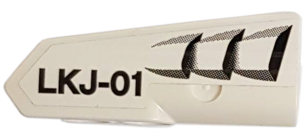 Technic, Panel Fairing #21 Very Small Smooth, Side B with Air Intake and 'LKJ-01' Pattern (Sticker) - Set 42057