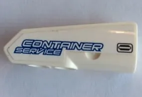 Technic, Panel Fairing #21 Very Small Smooth, Side B with 'CONTAINER SERVICE' Pattern (Sticker) - Set 42062