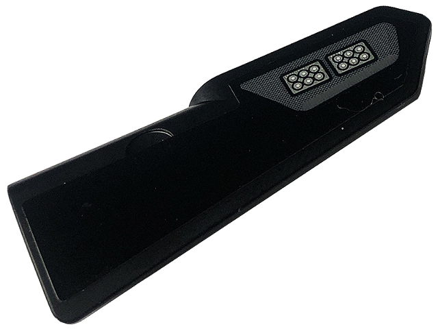 Technic, Panel Fairing #21 Very Small Smooth, Side B with LED Lights on Dark Bluish Gray Background Pattern (Sticker) - Set 42126