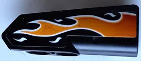 Technic, Panel Fairing #21 Very Small Smooth, Side B with Orange Flames with White Outline Pattern (Sticker) - Set 42106