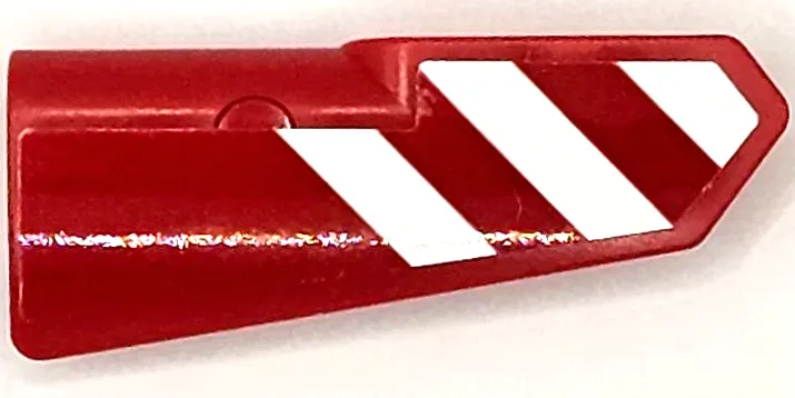 Technic, Panel Fairing #21 Very Small Smooth, Side B with Red and White Danger Stripes Pattern (Sticker) - Set 42098
