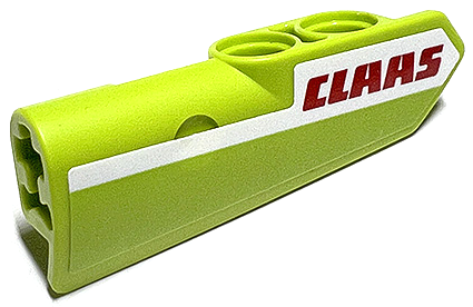 Technic, Panel Fairing #21 Very Small Smooth, Side B with Red 'CLAAS' on White Stripe Pattern (Sticker) - Set 42102