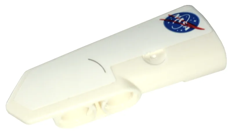 Technic, Panel Fairing #21 Very Small Smooth, Side B with Blue and Red NASA Logo Pattern (Sticker) - Set 42158