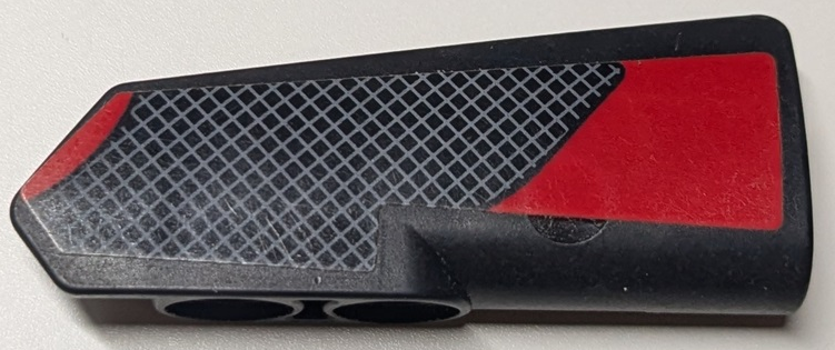 Technic, Panel Fairing #21 Very Small Smooth, Side B with Grille and Red Stripes Pattern (Sticker) - Set 42125