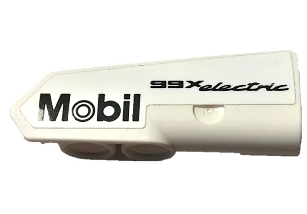 Technic, Panel Fairing #21 Very Small Smooth, Side B with Black Mobil Logo and '99X electric' Pattern (Sticker) - Set 42137