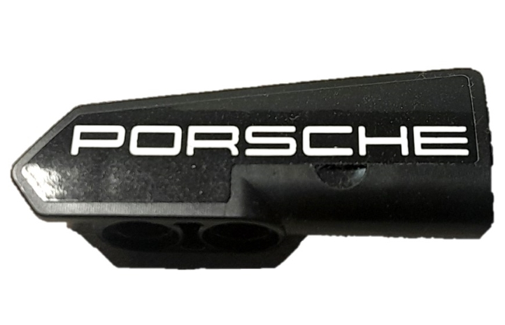 Technic, Panel Fairing #21 Very Small Smooth, Side B with White 'PORSCHE' Pattern (Sticker) - Set 42137