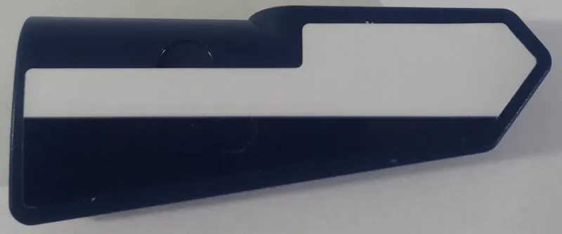 Technic, Panel Fairing #21 Very Small Smooth, Side B with White Stripe Pattern (Sticker) - Set 42154