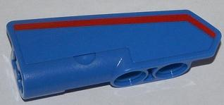 Technic, Panel Fairing #22 Very Small Smooth, Side A with Red Trim Line Pattern (Sticker) - Set 42010