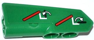 Technic, Panel Fairing #22 Very Small Smooth, Side A with Lift Operating Instructions Pattern (Sticker) - Set 42008