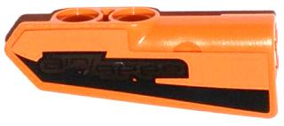 Technic, Panel Fairing #22 Very Small Smooth, Side A with Black Stripe and 'air/geer' Pattern (Sticker) - Set 42026