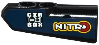 Technic, Panel Fairing #22 Very Small Smooth, Side A with 'NITRO' and 'GIR BOX' Pattern (Sticker) - Set 42033