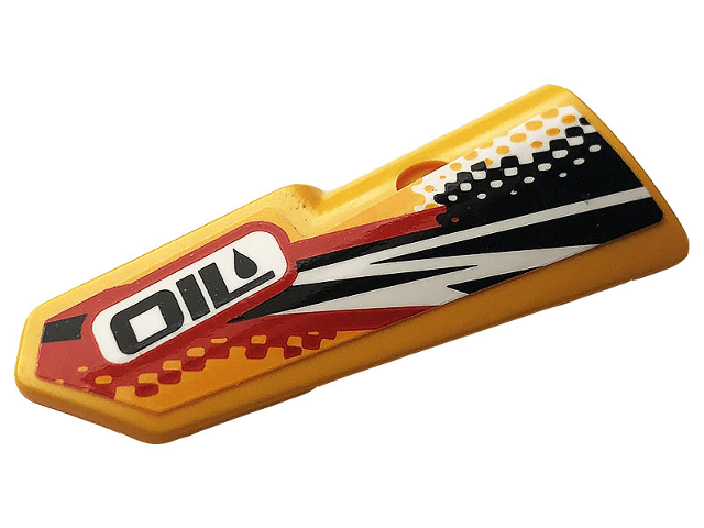 Technic, Panel Fairing #22 Very Small Smooth, Side A with 'OIL' Logo Pattern (Sticker) - Set 42101