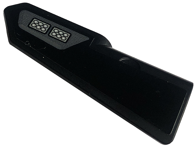 Technic, Panel Fairing #22 Very Small Smooth, Side A with LED Lights on Dark Bluish Gray Background Pattern (Sticker) - Set 42126