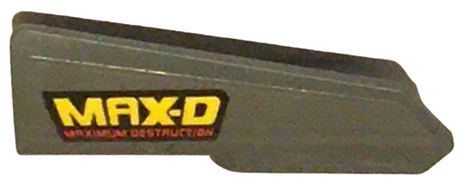 Technic, Panel Fairing #22 Very Small Smooth, Side A with 'MAX-D' and 'MAXIMUM DESTRUCTION' Pattern (Sticker) - Set 42119