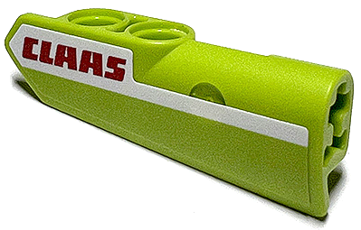 Technic, Panel Fairing #22 Very Small Smooth, Side A with Red 'CLAAS' on White Stripe Pattern (Sticker) - Set 42102