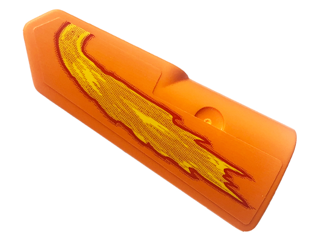 Technic, Panel Fairing #22 Very Small Smooth, Side A with Yellow Flames Pattern (Sticker) - Set 42135