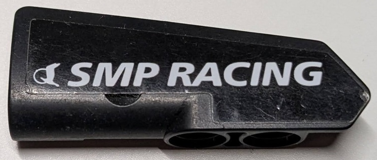 Technic, Panel Fairing #22 Very Small Smooth, Side A with White 'SMP RACING' Pattern (Sticker) - Set 42125