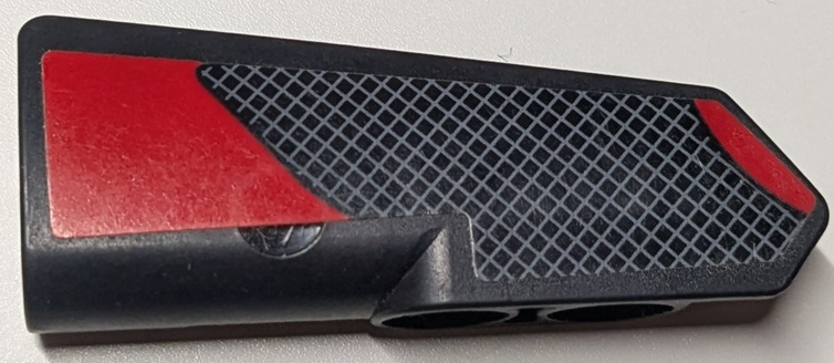 Technic, Panel Fairing #22 Very Small Smooth, Side A with Grille and Red Stripes Pattern (Sticker) - Set 42125