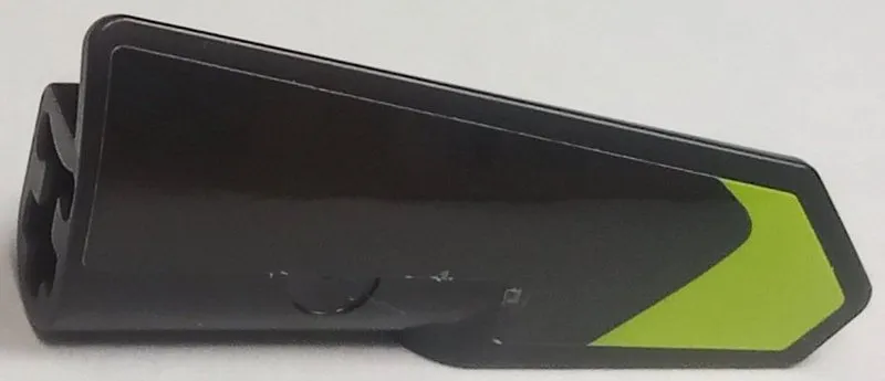 Technic, Panel Fairing #22 Very Small Smooth, Side A with Lime Corner Stripe Pattern (Sticker) - Set 42138