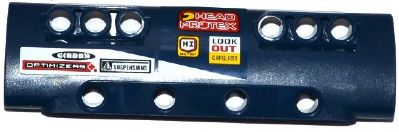 Technic, Panel Curved 11 x 3 with 10 Pin Holes through Panel Surface with White Stripe and Sponsor Logos Pattern Left (Stickers) - Set 42033