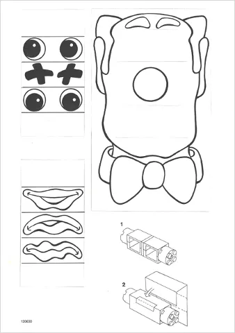 Paper Cardboard Punch-Outs for Set 9614