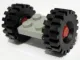 Plate, Modified 2 x 2 with Red Wheels with Black Tires 21mm D. x 9mm Offset Tread Medium (122c01/ 4084)