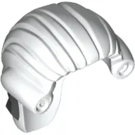 Minifigure, Hair Long Tied Back with Black Ribbon Pattern