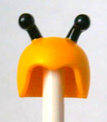 Minifigure, Headgear Cap, Insect with Black Antennae Pattern (Bumblebee)