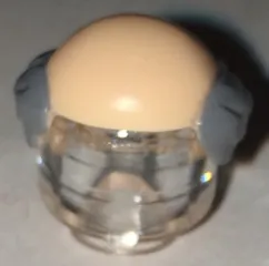 Minifigure, Hair Male Bald Top with Dark Bluish Gray Short Hair Pattern