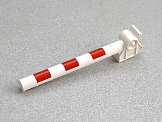 Duplo, Train Crossing Gate Crossbar with Red Stripes Pattern